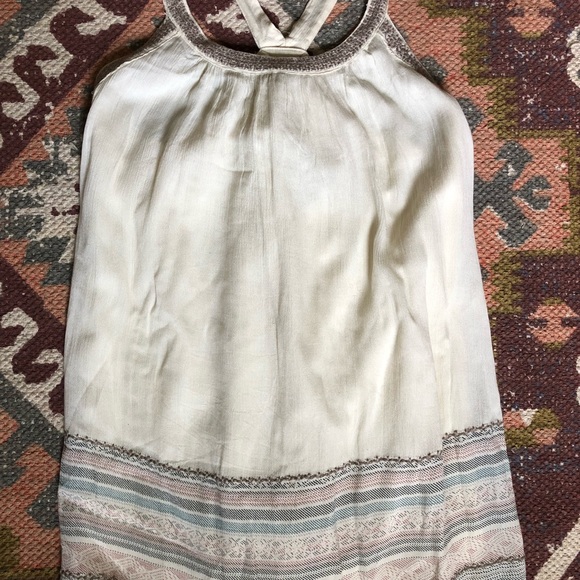Ecote Urban Outfitters Off-white Bay Frock Dress Embroidered NWT size small - Picture 9 of 10